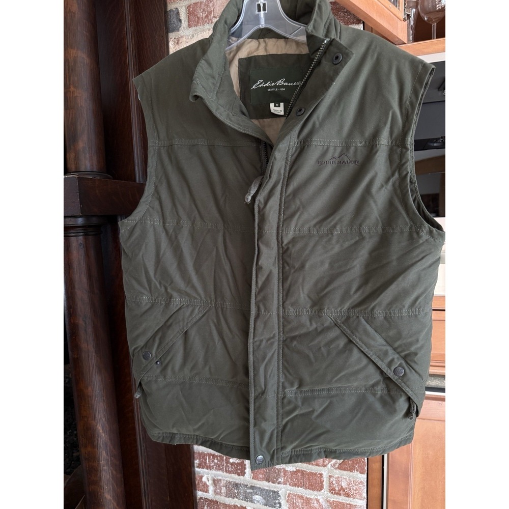 Eddie Bauer Reversible Vest Outerwear Puffy Size M